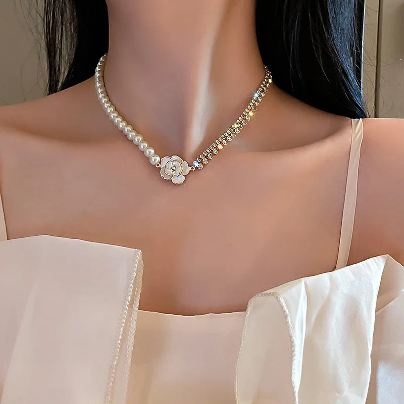 Multi-Layer Emerald Green Pearl Necklace