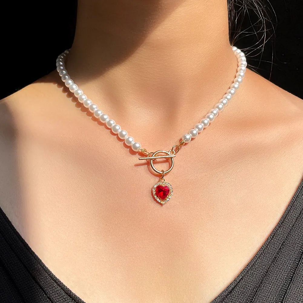 Multi-Layer Emerald Green Pearl Necklace