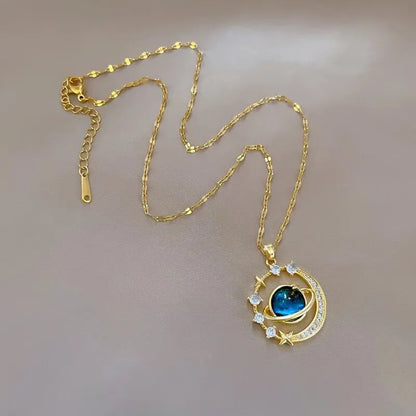 Collar con Dije Planeta Cielo Estrellado - Emeraldia Jewelry · Operado por R. E. dos Santos LTDA · CNPJ: 45.450.979/0001-38
