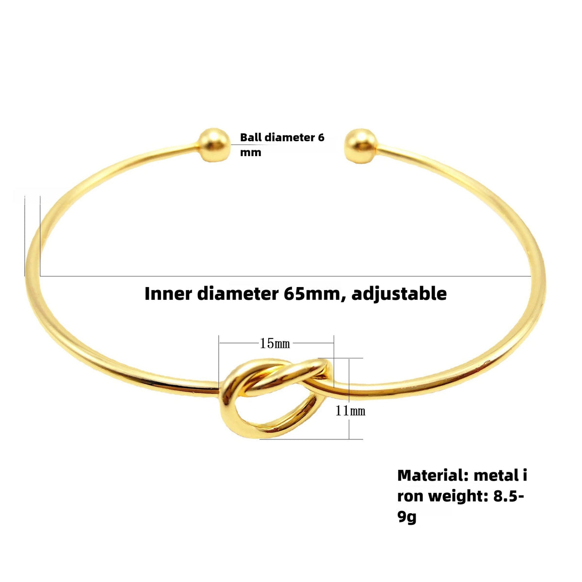 Brazalete Abierto Minimalista Nudo de Amor - Emeraldia Jewelry · Operado por R. E. dos Santos LTDA · CNPJ: 45.450.979/0001-38