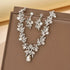 Conjunto de Joyería Nupcial Floral de Cristal Lágrima - Emeraldia Jewelry · Operado por R. E. dos Santos LTDA · CNPJ: 45.450.979/0001-38